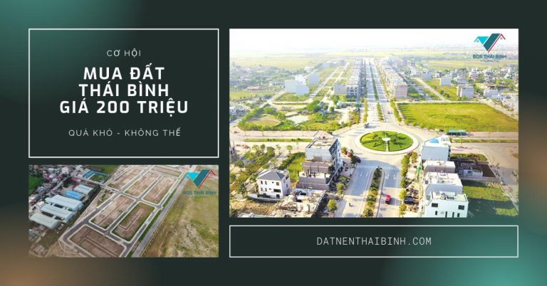 Cơ hội Mua đất Thái Bình giá 200 triệu