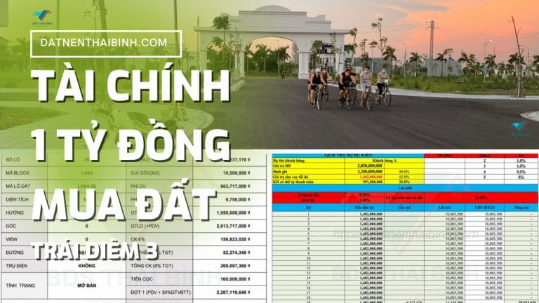 Đất nền Trái Diêm 3: Tài chính 1 tỷ đồng mua được không?