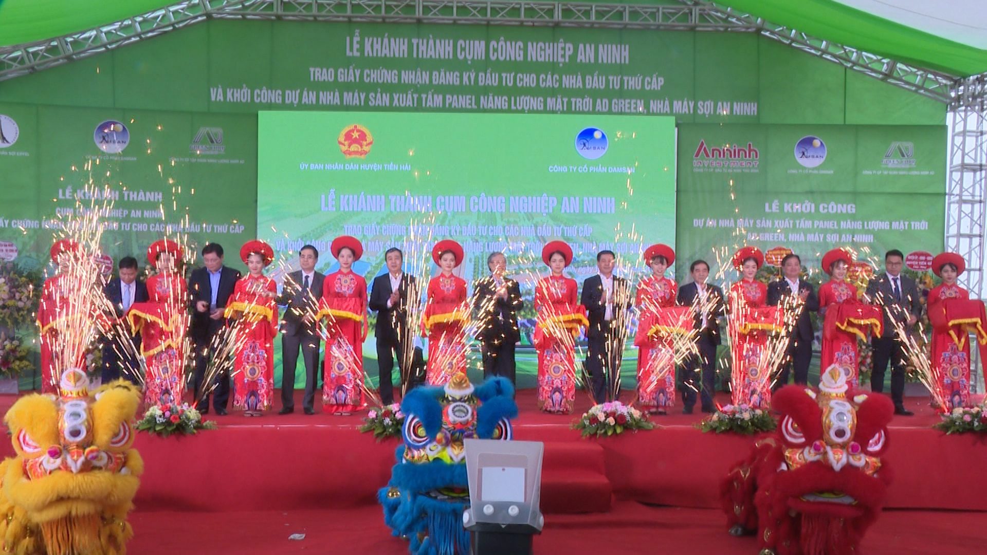 Lễ khánh thành Cụm công nghiệp An Ninh - Tiền Hải Thái Bình