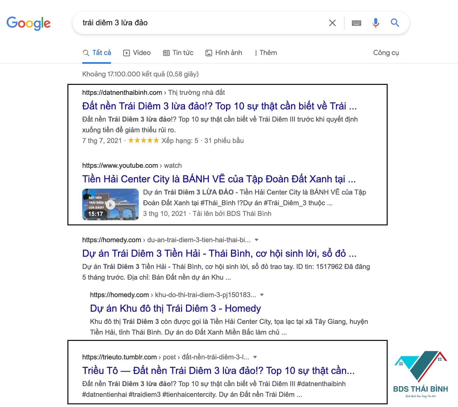 Nội dung Website nằm Top 1 tìm kiếm Google