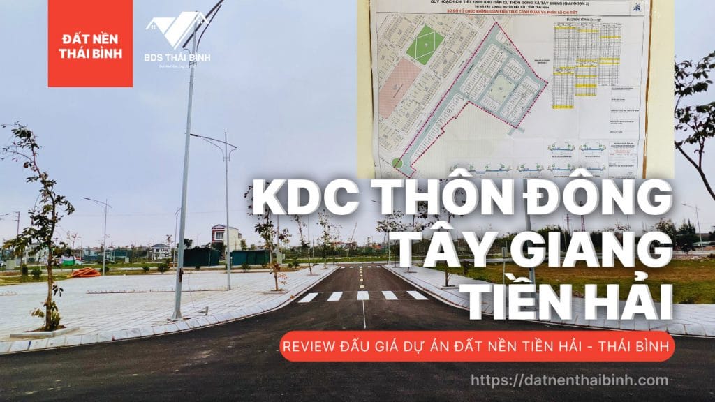 Bán đất KDC Thôn Đông, Tây Giang, Tiền Hải, Thái Bình